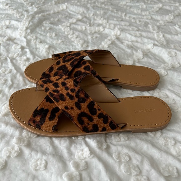 Forever 21 Cheetah Print Sandals - Picture 7 of 10